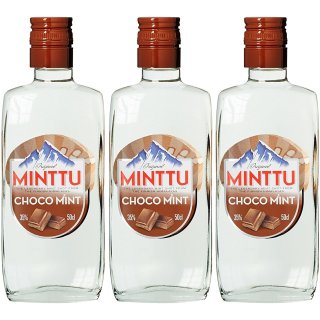 Original Minttu Choco Mint Pfefferminz Likör 3x0,5l