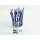 Ratioparts 6-708 Unkrautbürste OCTO Pro 200 mm, 25,4 mm Durchmesser-Bohrung 18 Fäden Wildkrautbürste, Reinigungsbürste, blau