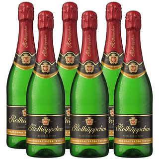 Rotk&auml;ppchen Sekt Flascheng&auml;rung Chardonnay Extra trocken 6x0,75l