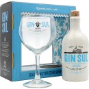 Gin Sul Dry Gin 1x0,5l Geschenkset  mit 1 x Gin Sul Glas