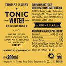 Thomas Henry Tonic Water 3x4x0,2 l (Glas MW)