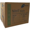 Schwarze Einweghandschuhe aus Nitril 1000 Stück Box (M)