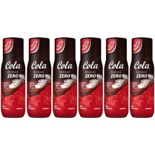 Gut & Günstig Cola Zero Getränkesirup 6er Pack (6x500ml Flasche)