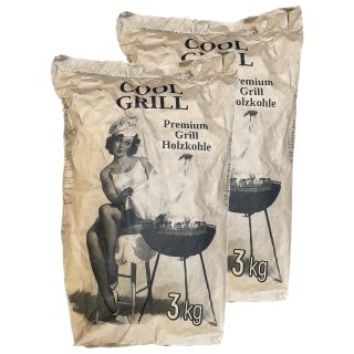 H-O Cool Grill Premium Grill Holzkohle 2x3kg