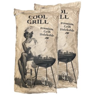 H-O Cool Grill Premium Grill Holzkohle 2x9kg